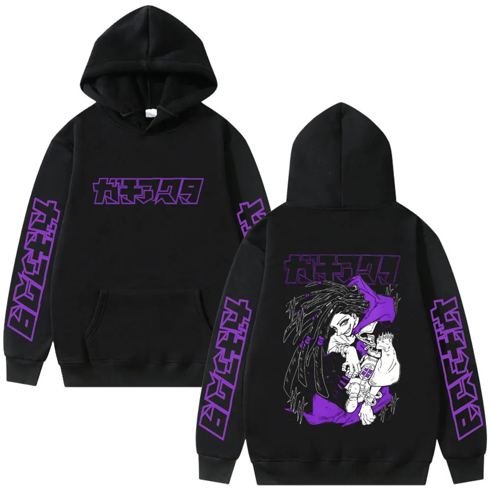 Hoodie Men Women Manga Retro Oversized Hooded Sweatshirt Unisex Fashion Trend Oversized Pullover Hoodies