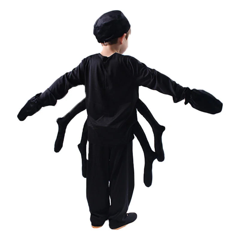 New Cute Children Black Spider Cosplay Costumes Boys Girls Halloween Carnival Party Costumes