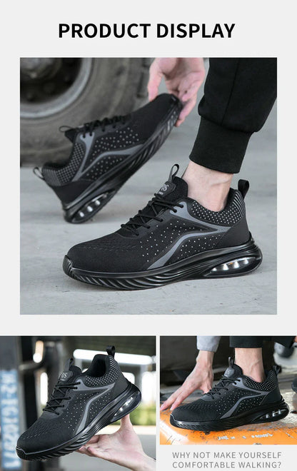 Men's safety shoes, puncture resistant work shoes, women's fashionable safety shoes, protective shoes