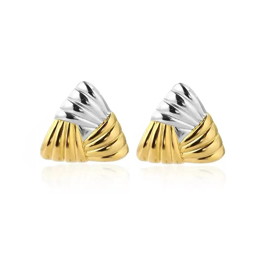 Stainless Steel Tassel Earrings 2 Pearls Dangle Earrings Jewelry