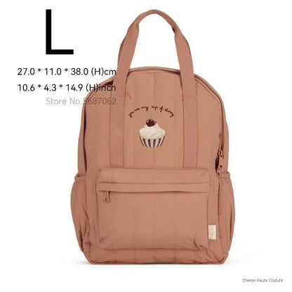 Baby Backpack Parent-child Kids Schoolbag Kindergarten Bags Brand Traveling Cherry Children's Boys Girls Mom Storage