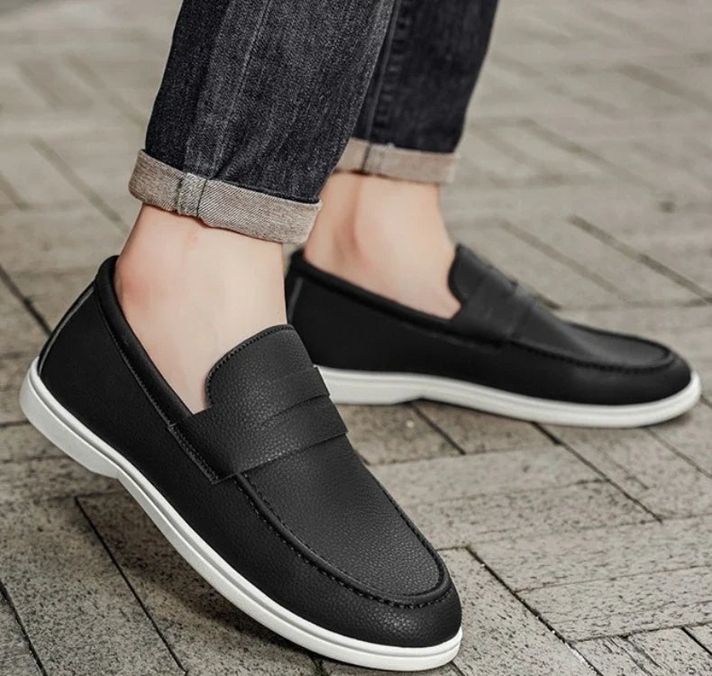 New British style breathable men's loafers fashion youth casual single shoes driving shoes