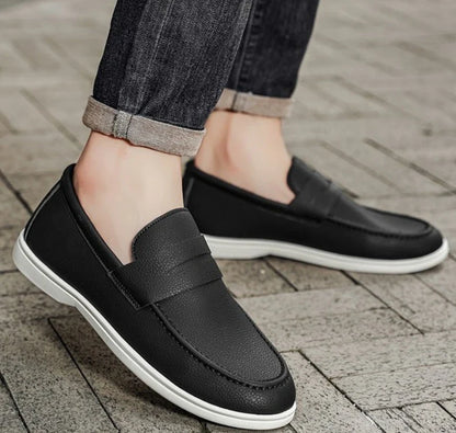 New British style breathable men's loafers fashion youth casual single shoes driving shoes