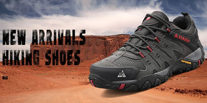Men's Hiking Shoes Suede Leather Outdoor Shoes Wear-resistant Men Trekking Walking Hunting Tactical Sneakers