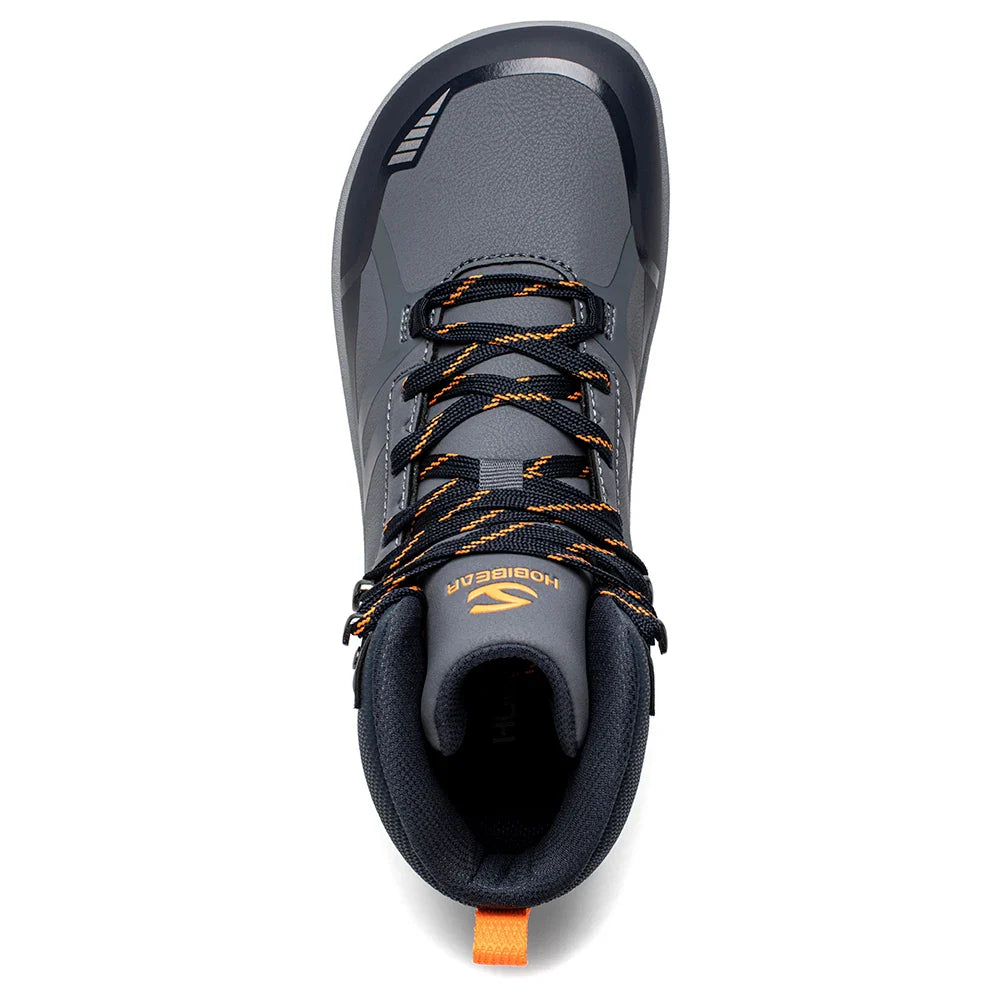 Unisex Mid Top Barefoot Shoes Mens Womens Wide Toe Artificial Leather Hiking Boots Outdoor Non-Slip Trail-Running Shoes