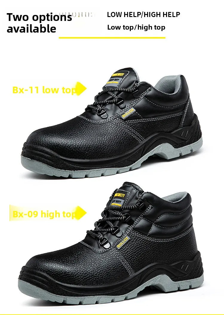 Labor Protection Shoes for Men Anti Smashing Anti Piercing Anti Odor Thick Wear-resistant ConstructionSiteSafetyShoes Work Shoes