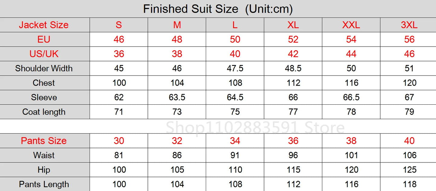 Men's 2-Piece Suit Set Slim Fit Double Breasted Lapel Formal Grey Blue Marine High Quality Jacket And Trousers Ensemble