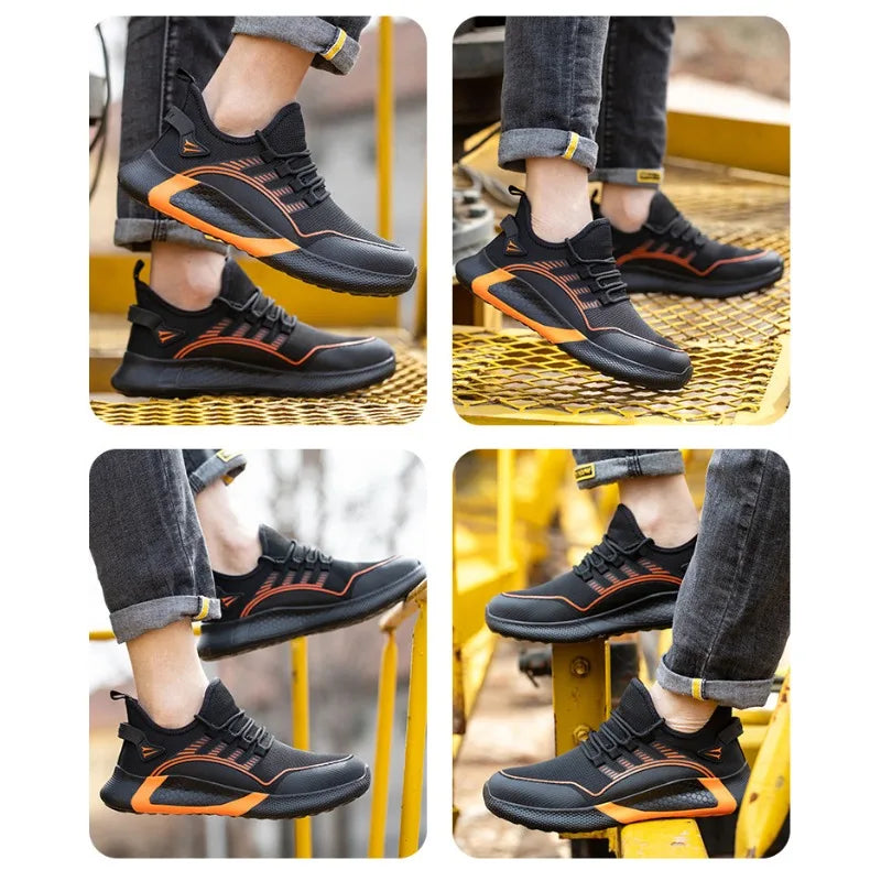 Labor Protection Shoes for Men and Women  Anti Smashing  Anti Piercing  Breathable and Lightweight