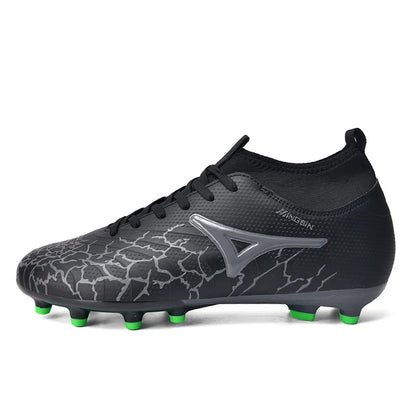 Men Ankle Football Boots Outdoor Grass Cleats Unisex Soccer Shoes Long Society Spikes FG Professional Football Shoes Chuteira