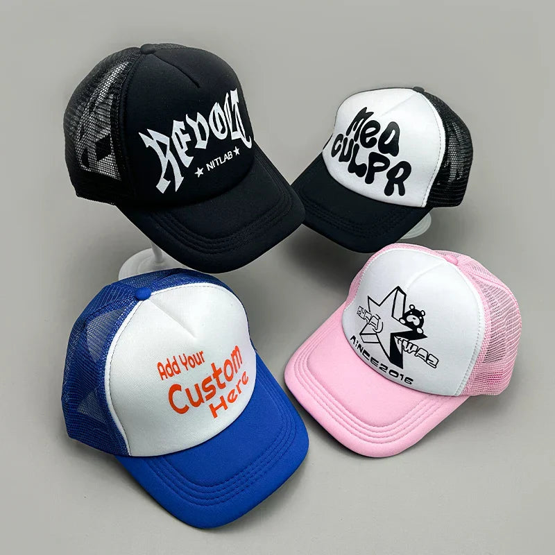 New Cool Street Hip Hop Letter Colorful Meshed Men Women Baseball Hats Cotton Summer Adjustable Breathable Snapback Sport Caps