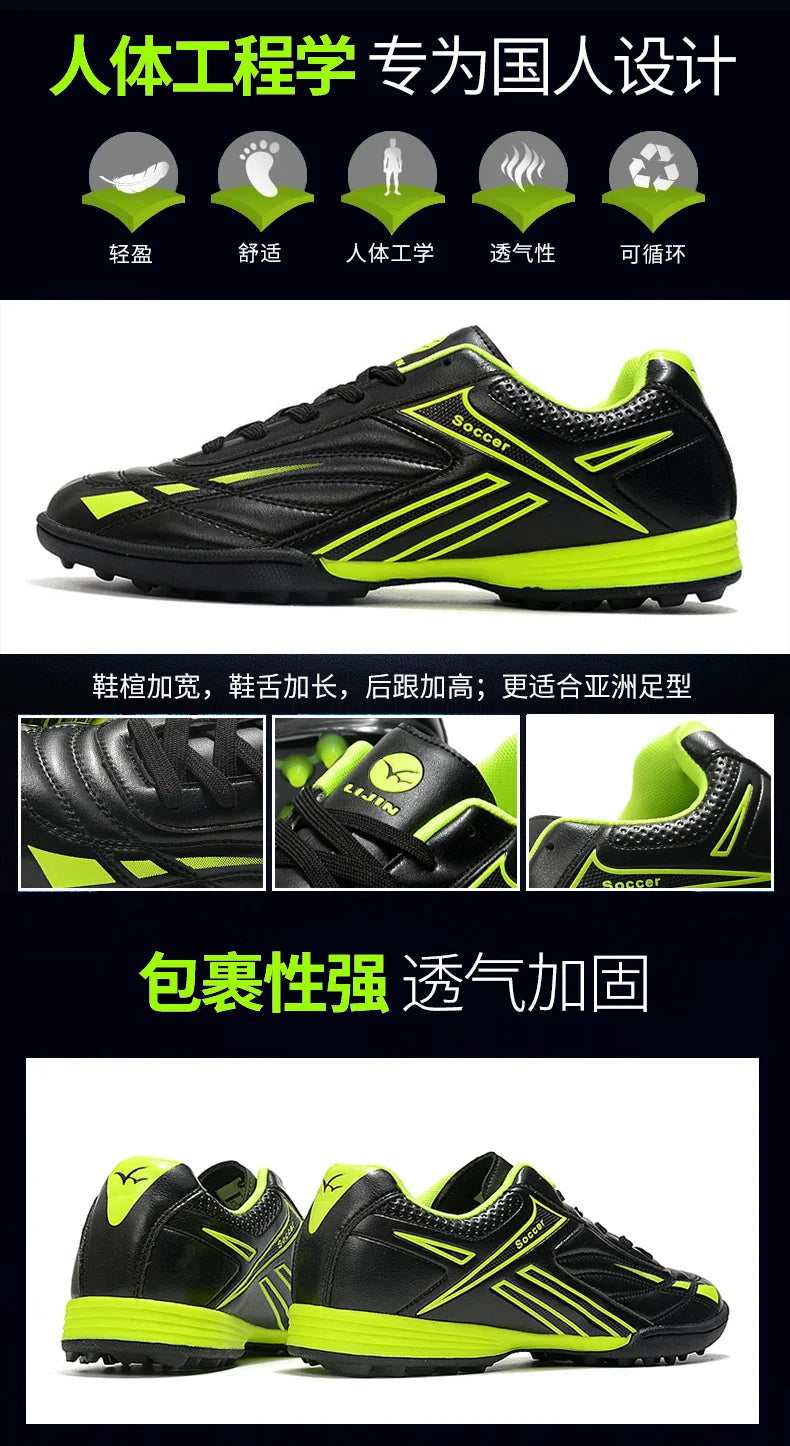 Hot Sale Youth Long Nail Soccer Shoes Children Students Large Size Broken Nail Soccer Shoes Unisex Training Shoes 35-45#