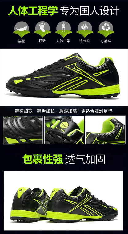 Hot Sale Youth Long Nail Soccer Shoes Children Students Large Size Broken Nail Soccer Shoes Unisex Training Shoes 35-45#