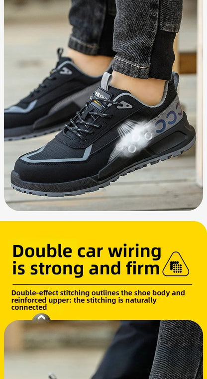 Labor Protection Shoes Men's Anti Smashing Anti Piercing Work Shoes Insulated 10KV Wear-resistant Electrical Shoes Safety Shoes