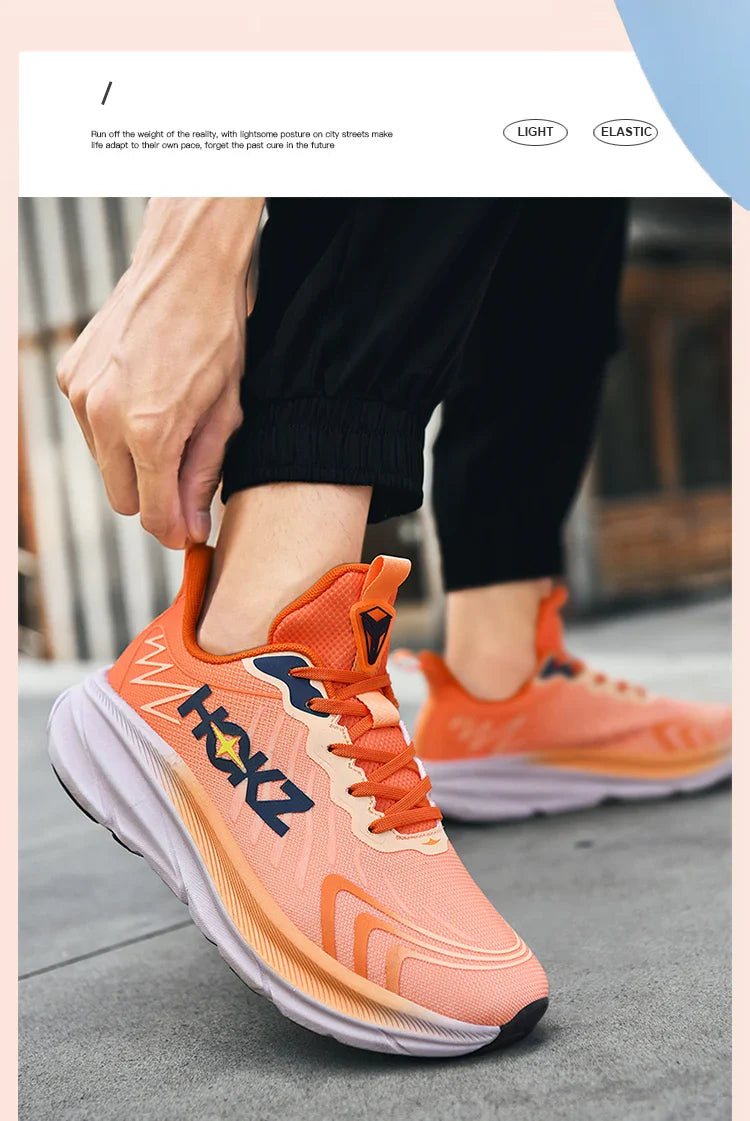 Tênis de Corrida Masculino com Placa de Carbono e Amortecimento de Ar, Tênis Esportivo Feminino Macio e Robusto, Sapatos Casuais para o Dia a Dia e Caminhada ao Ar Livre