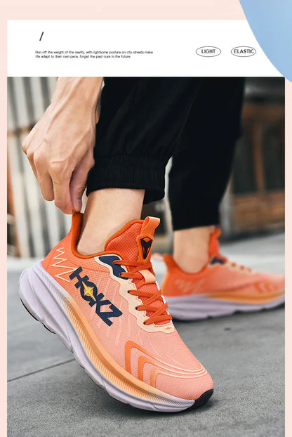 Tênis de Corrida Masculino com Placa de Carbono e Amortecimento de Ar, Tênis Esportivo Feminino Macio e Robusto, Sapatos Casuais para o Dia a Dia e Caminhada ao Ar Livre