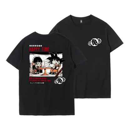 Tide Brand Joint T-shirt Wukong Frisa Animation Peripheral Clothes Ins Men's America Short-sleeved T-shirt