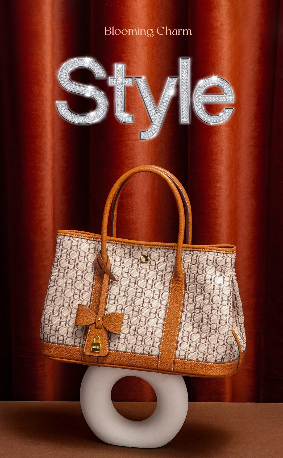Woman Tote Bag Autumn New Fabric Splicing Handbag Convenient Carrying Mother Bag Commuter Women's Bag