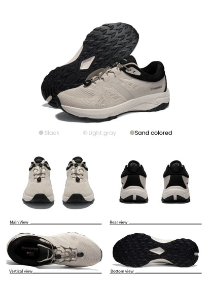 Hiking Shoes Men Outdoor Waterproof Camping Resistant Non Slip Sneakers Male Casual Lightweight Lace-Up Walking Shoes