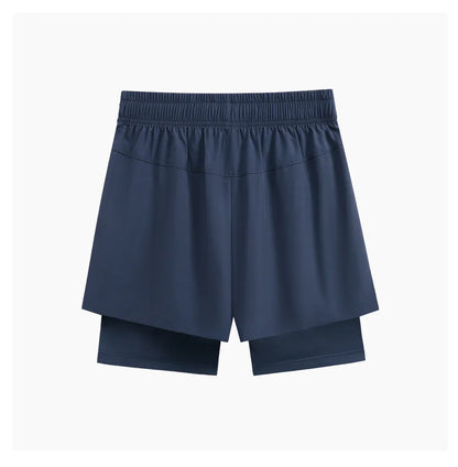 Women Running Shorts High Waist Quick Dry Gym Yoga 2 in 1 Athletic Shorts With Pocket Summer Workout Short Sportswear New