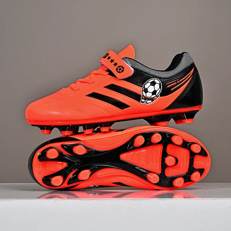 New Kids Turf Football Boots Training Shoes Soccer Shoes Drop Shipping Professional Match Grass Ultralight Cleats Boys Non-Slip
