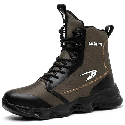 Safety Shoes Men Boots High Top Work Sneakers Steel Toe Cap Anti-smash Puncture-Proof work Boots Indestructible Shoes