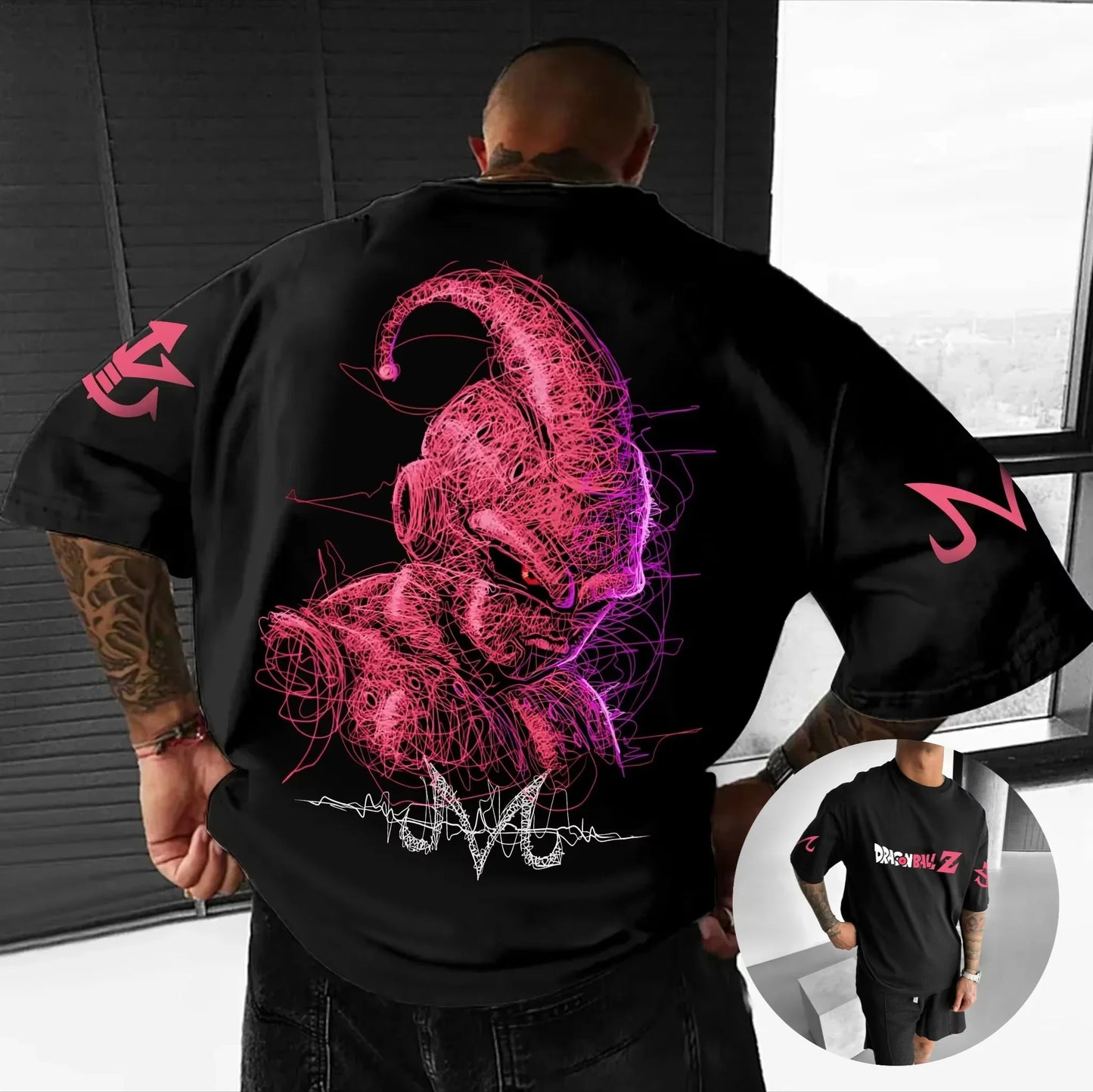 T-Shirt Summer New Men's Street Hip Hop Loose Casual American Trend Short Sleeve Top