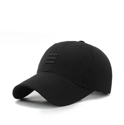 Three Horizontal Lines Embroidery Baseball Caps Spring and Autumn Outdoor Adjustable Casual Hats Sunscreen Hat