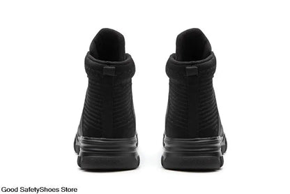 Fashion Safety Boots Men Steel Toe Work Shoes High Top Safety Work Boots Male Anti-smash Construction Protective Footwear