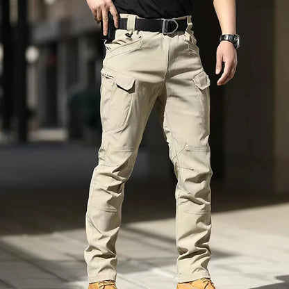 Men Elastic Military Spring Autumn Tactical Pants Camping Hiking Trekking Climbing Sharkskin Cargo Trousers Quick Dry Sports