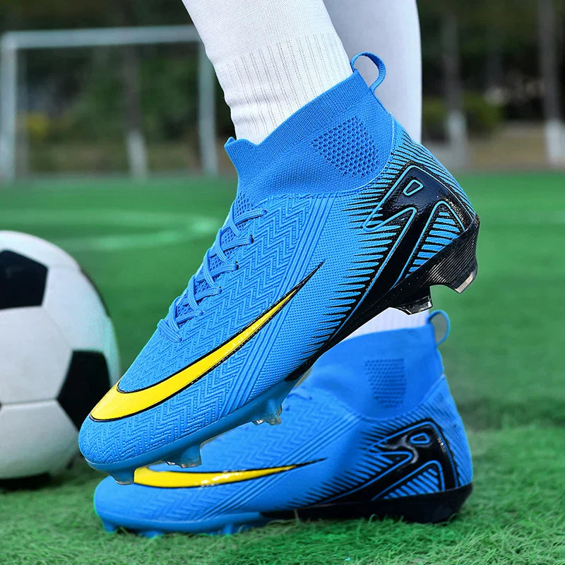 Men Football Boots Professional Soccer Cleats Non Slip Resistant Training Shoes Outdoor Match Sneakers Adult Teenagers Athlete