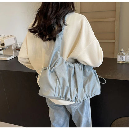 Hot Selling Fashion Nylon Pleated Women's Crossbody Bag 2026 New Casual Trend Versatile Large Capacity Tote Women's Shoulder Bag