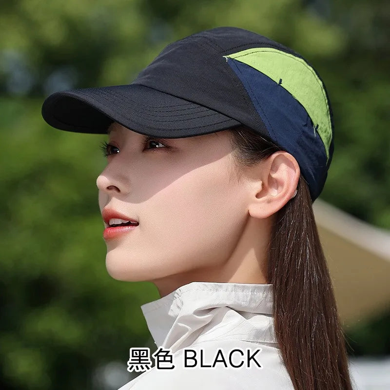 Men Women Baseball Cap Trucker 5 Panel Hat Unstructured Snapback Lightweight All Sports for Running Hiking Tennis