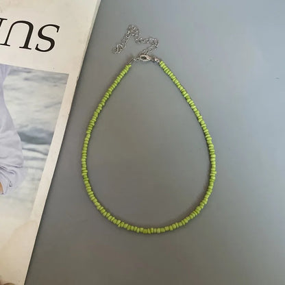 Choker Chain Fashion  Charm Collar Colorful Handmade Colar Collar Necklace Jewelry Femme