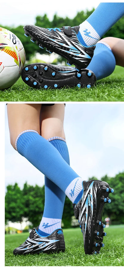 New Football Shoes Children Non Slip Society Cleats Soccer Shoes Kids Indoor Football Field Boots Fast Professional Sneaker28-39