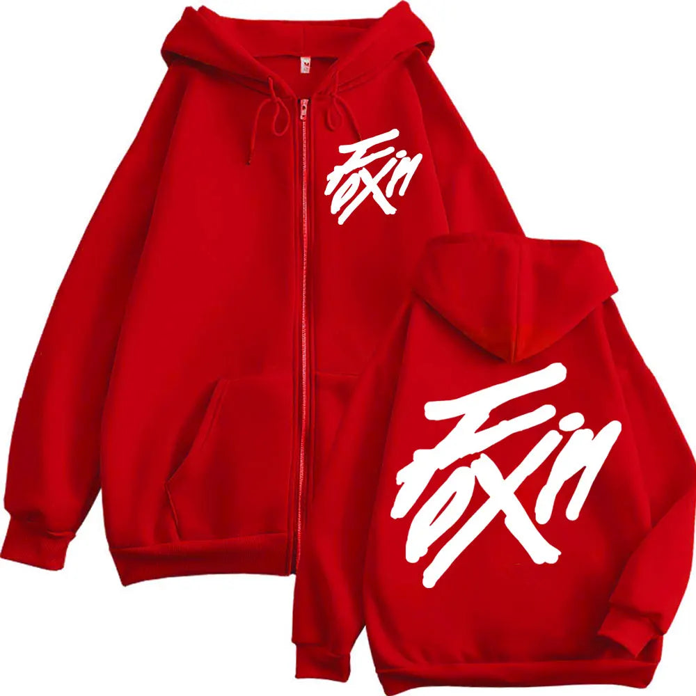Merch Zipper Hoodie Men Women High Quality Fashion Zip Up Jacket Coat Autumn Winter Casual Loose Sweatshirts