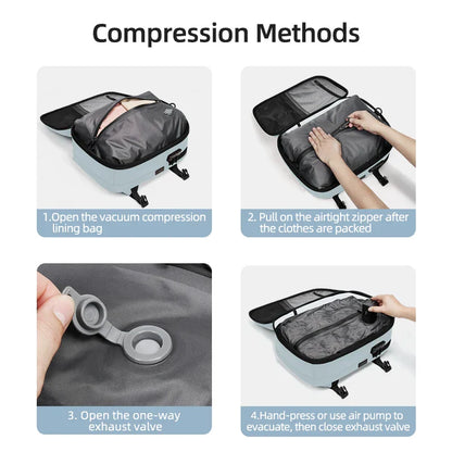 Travel casual Backpack 16 inch vacuum compression Laptop Backpack USB charging school Backpack Extended Hiking Business backpack