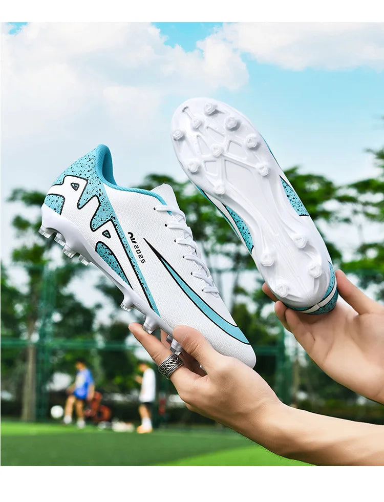 Kid Size 33-47 Long Short Spike Soccer Shoes Football Field Boots Unisex Society Training Match Adult Football Shoes