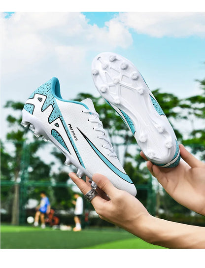 Kid Size 33-47 Long Short Spike Soccer Shoes Football Field Boots Unisex Society Training Match Adult Football Shoes