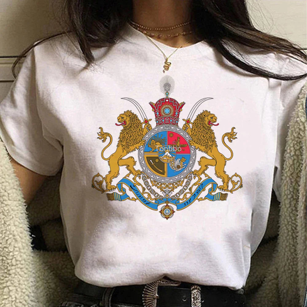 Iran tshirt women harajuku tshirt female funny clothing