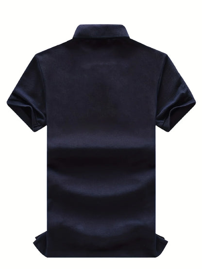 Men's polo shirt UAE Dubai short Royal casual  sport party high-end cotton embroidery luxury contrast color original design