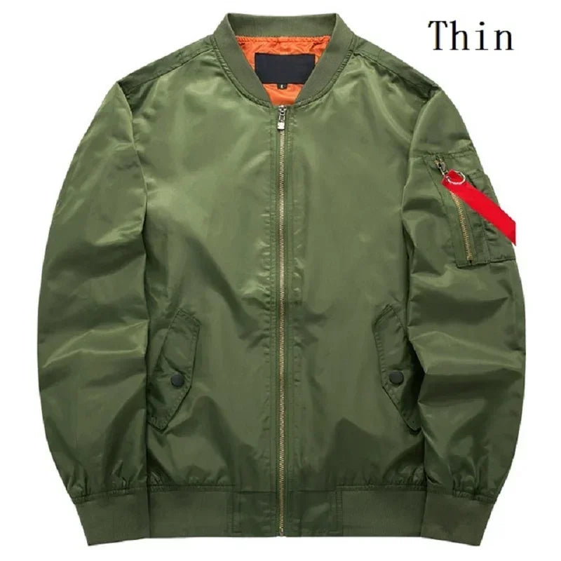 2025 New Jacket Mens Autumn and Winter Thickened Outdoor Baseball Suit Windproof Coat Men Casual Camping Lightweight Windbreaker