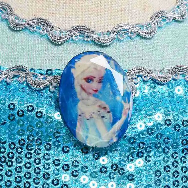 Snow Queen Princess Dress for Toddler Girl Elsa Festival Carnival Fancy Kid Birthday Party Clothing Lovely Halloween Cosplay