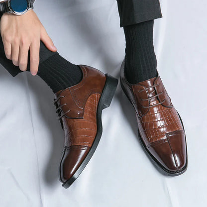 Classic Casual Business Shoes For Men High Quality Social Wedding Formal Leather Shoes Male British Men's Dress Shoes