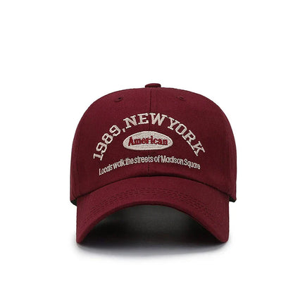 Embroidery 1989 New York Baseball Hats Washed Cotton Cap for Men Women Adjustable Snapback Caps Baseball Cap Letter Dad Hat Hot