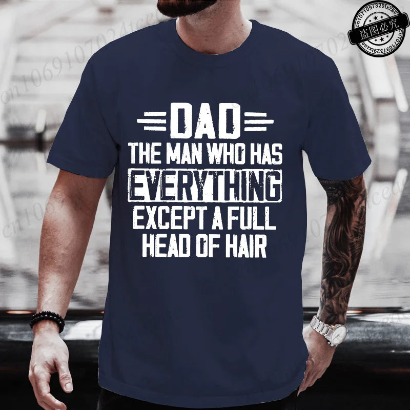 Men Funny Dad T Shirt T-Shirts Clothing Casual Short Sleeve Graphic Printed Tees Fashion Hip Hop Streetwear Father Gift Tops