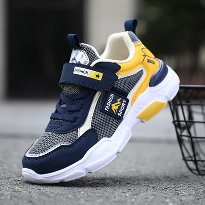 Kids Mesh Running Shoes Fashion Youngsters Teens Casual Walking Students Sneakers Breathable Soft Children Outdoor Sports Tennis