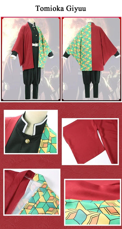 New Demon Slayer Cosplay Tanjiro Nezuko Cosplay Kids Shinobu Costume Japanese Anime Cartoon Halloween Costume Christmas Gifts