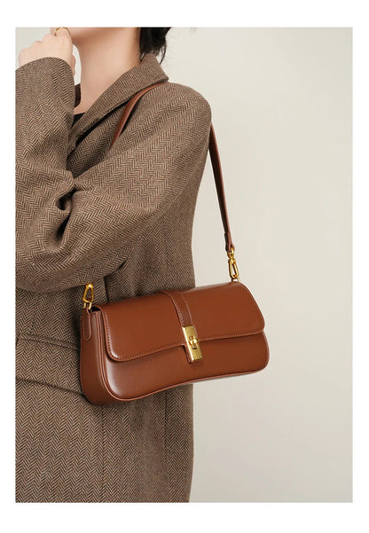 Women Genuine Leather Shoulder Bag Female Fashion Handbag Totes Small Underarm Bag Casual Daybag Mini Purse -KG1313