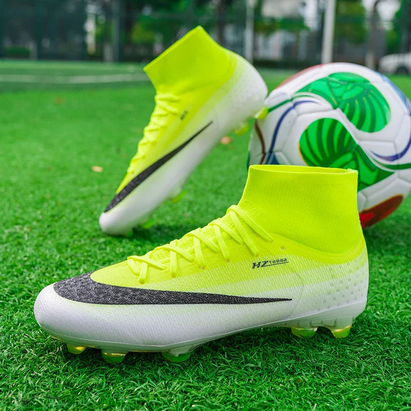 New Men Football Boots Women Professional Soccer Shoes Hot Sale TF/FG Sneakers Unisex High-quality Futsal Cleats Ultralight
