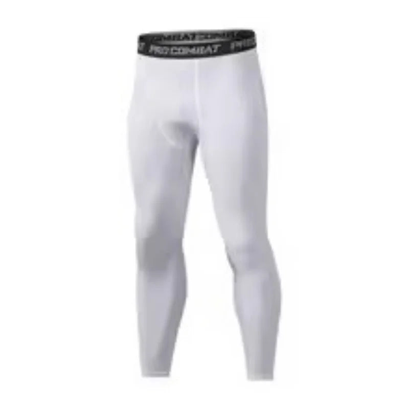 Men Compression Tight Leggings Running Sports Male Gym Fitness Jogging Pants Quick Dry Trousers Workout Training Yoga Bottoms